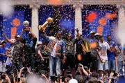 Knicks Mania Grips NYC During Team's First-Ever Championship Parade