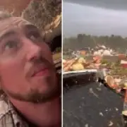 Man films tornado destroying his home while inside, credits divine intervention