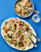 Meera Sodha's vegan lime and sesame cold noodles with miso 'meatballs' recipe