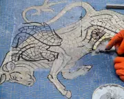 Milan Bull Mosaic Restoration Sparks Mockery Over Missing Testicles