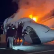 Plane Crashes onto Texas Highway, Killing One and Injuring Five