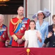 Princess Charlotte is Kate's mini-me at Trooping the Colour alongside George and Louis
