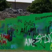 Racist graffiti and swastikas condemned at West London leisure centre site