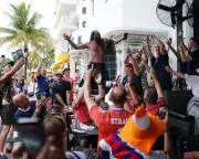 Scotland fans party on despite Brazil defeat, GWC hopes hanging by thread