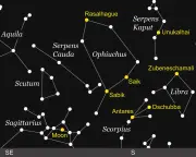 Starwatch: Ophiuchus the serpent bearer straddles the celestial equator