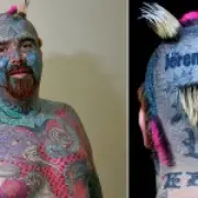 UK's most tattooed man Bodyart admits he is 'petrified' of needles despite 1,600 hours of ink