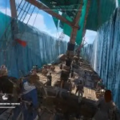 Assassin's Creed Black Flag Resynced glitch lets ships sail underwater like Moses