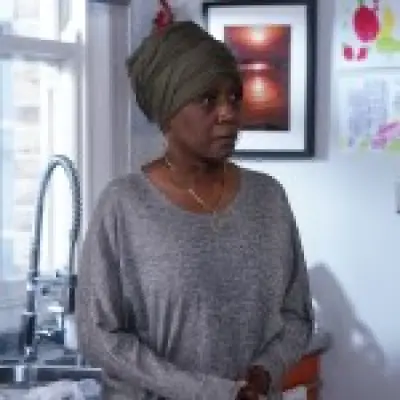 Denise devastated by death in EastEnders, then discovers Gray's gran secret