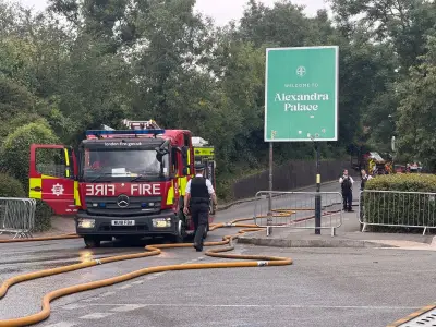 Fire crews use half a tonne of water to tackle wildfire near Alexandra Palace