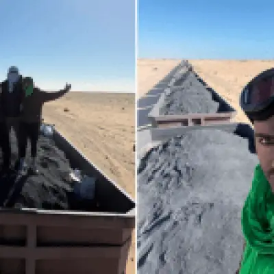 I rode the world's most extreme train — took a week to clean off the dust