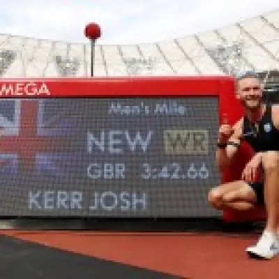 Josh Kerr breaks 27-year-old world mile record in London