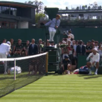 Nick Kyrgios swears at Wimbledon umpire over 'dumb' rule, says 'fine me, I don't care'