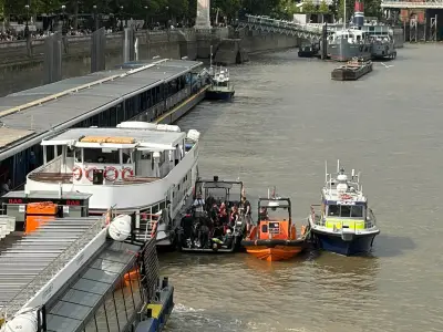 Police boat crash on Thames near Westminster Bridge injures armed officers