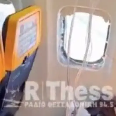 Ryanair passenger nearly sucked out of broken window, saved by wife