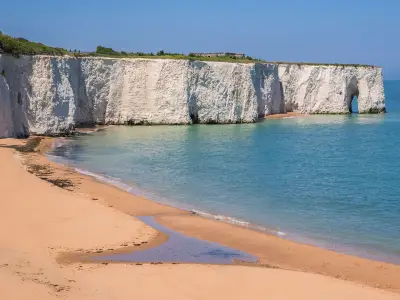 Sandy beach named 'most beautiful in the UK' less than 2 hours from London