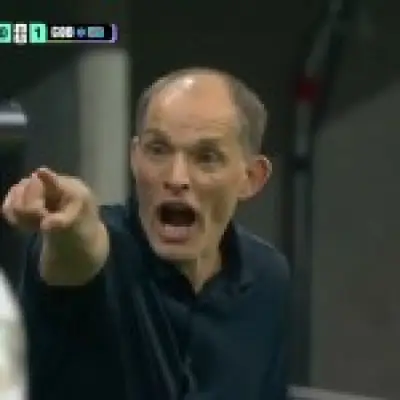 Thomas Tuchel rages at Djed Spence during England's World Cup comeback win