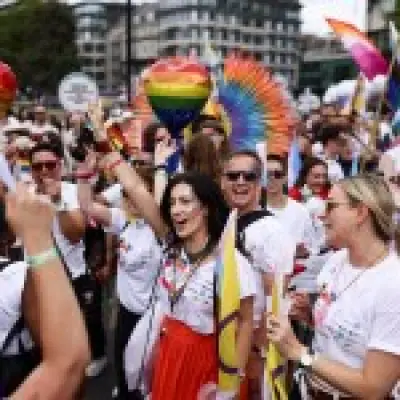 Thousands march in joyous London Pride Parade 2026 with Mayor Khan