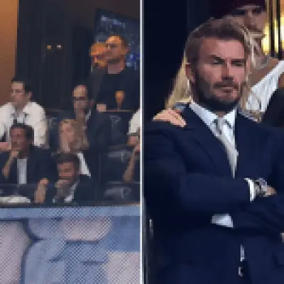 Victoria Beckham consoles emotional David after England's heartbreaking World Cup semi-final loss