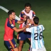 Argentina's Nahuel Molina punches Spain captain Rodri in World Cup final brawl