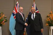 Australia and Fiji sign surprise defence alliance to counter China's Pacific influence