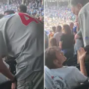 Baseball fan who slapped man over anthem speaks out, says he 'overreacted'
