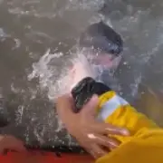 Bodycam shows rescue of two boys seconds from drowning at Blackpool Pier
