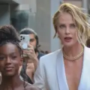 Charlize Theron's daughters make rare public appearance at The Odyssey premiere