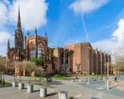 Coventry Cathedral's iconic glass screen cracked during music event setup