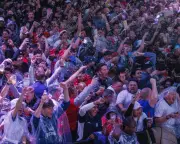 England fans celebrate World Cup goals with beer-tossing tradition at fan parks