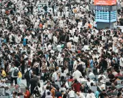 Global photos: China waiting hall, World Cup mania, and more