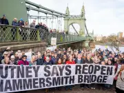Hammersmith Bridge reopening to cars dealt major blow, politicians say