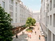 Harrods and Knightsbridge Estate reveal Hans Crescent revamp plans with new seating and greenery