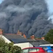 Huge fire at former oil refinery in Milford Haven, Wales
