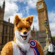 Human fox joins Count Binface in bid to unseat Nigel Farage at Clacton byelection