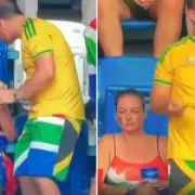 Lipreader reveals true words in World Cup couple's viral argument