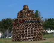 Man dies after falling from Eleventh Night bonfire in east Belfast