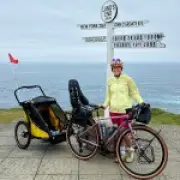 Mum cycles 1,000 miles with two young sons to show 'mums can do anything'
