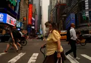 New Yorkers face stinging eyes and smoky air as Canadian wildfires worsen pollution