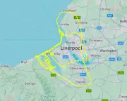 Pilot skywrites 'I'm bored' over north-west England in test flight
