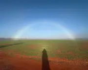 Rare white rainbow fogbow spotted in outback New South Wales