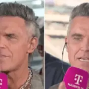 Robbie Williams defends mint mishap on live TV during World Cup final