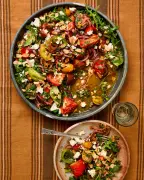 Smoky Chipotle Tomato Salad and Grilled Courgette with Lentils: Thomasina Miers' Summer Meze Recipes