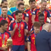 Spain's Mikel Merino mimics Donald Trump's dance during World Cup celebrations