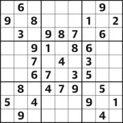 Sudoku 7,383 Hard: Complete the Grid with Numbers 1-9