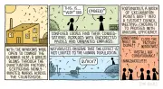 Tom Gauld cartoon: The Punctuation Factory
