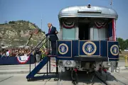 Trump Channels Teddy Roosevelt at Bizarre $450M Library Opening in North Dakota