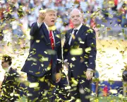 Trump's Bizarre Stage Grab Mars Spain's World Cup Win
