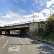 Two women injured after car crashes off motorway bridge near Glasgow Airport