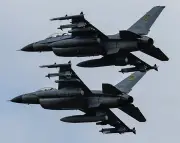 Ukrainian F-16 crashes during mission; pilot safe; Russian drone chief shot