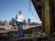 Woman becomes UK's first Mudlark-in-Residence after 25 years of Thames treasure hunting